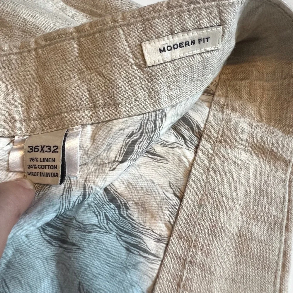 Joseph Abboud 36x32 Linen Blend Dress Pants Beach Preppy Summer Resort Old Money - Picture 5 of 13